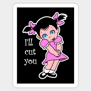 Sweet Little Girl - Dark apparel Sticker